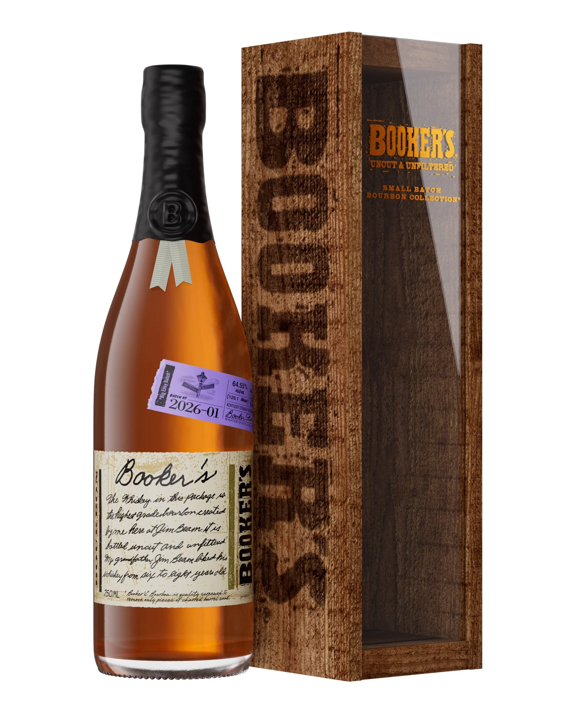 Booker's Straight Bourbon Whiskey Batch 2026-01 "Big Easy Batch" 750ml