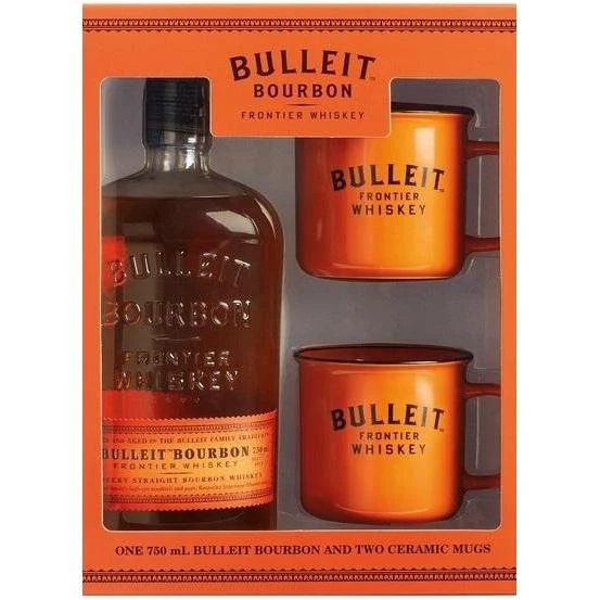 Bulleit Bourbon 2020 Gift Set With 2 Ceramic Mugs 750ml