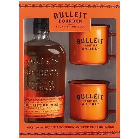 Bulleit Bourbon 2020 Gift Set With 2 Ceramic Mugs 750ml - Image 2