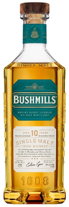 Bushmills 10 Year Single Malt Irish Whiskey 750ml