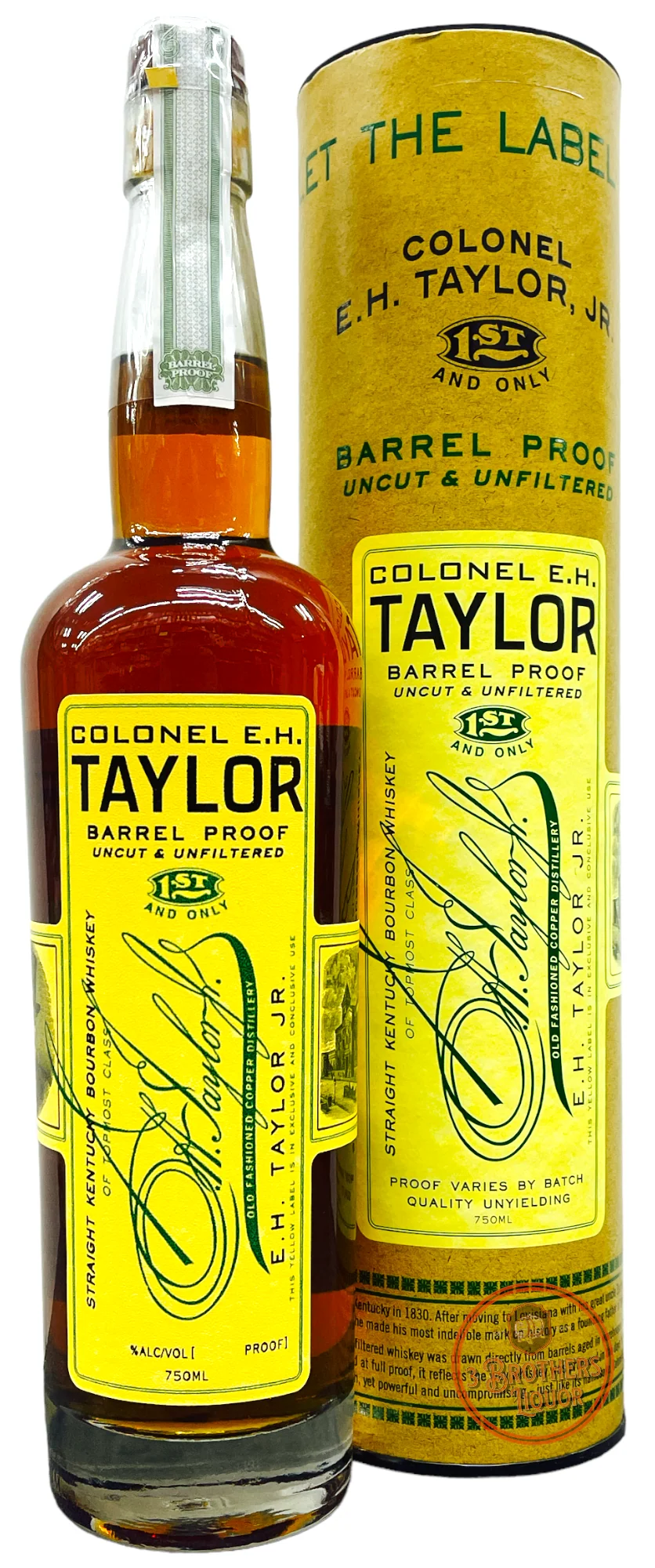 Colonel E.H. Taylor, Jr. Barrel Proof Uncut Unfiltered Bourbon 127.4