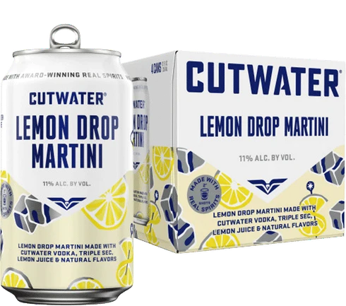 Cutwater Lemon Drop Martini 4 Pack 355ml