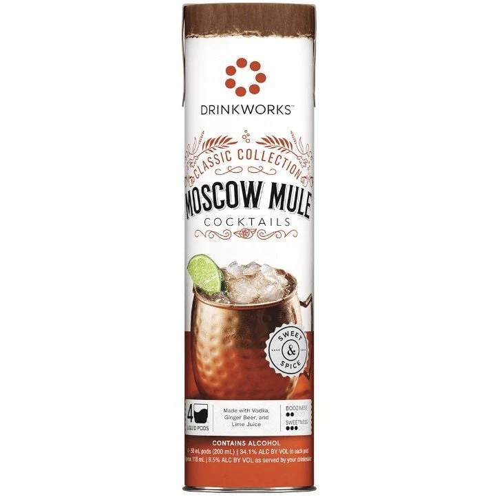 Drinkworks Moscow Mule Classic Collection 4 Pack - 50ml Liquid Pods - Image 2
