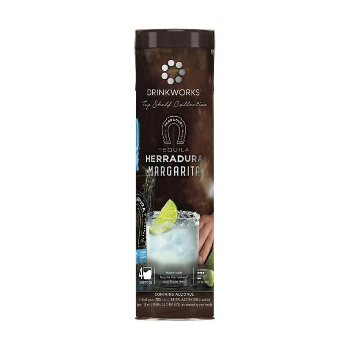 Drinkworks Top Shelf Collection Herradura Margarita Tequila 4 Pack - 50ml Liquid Pods