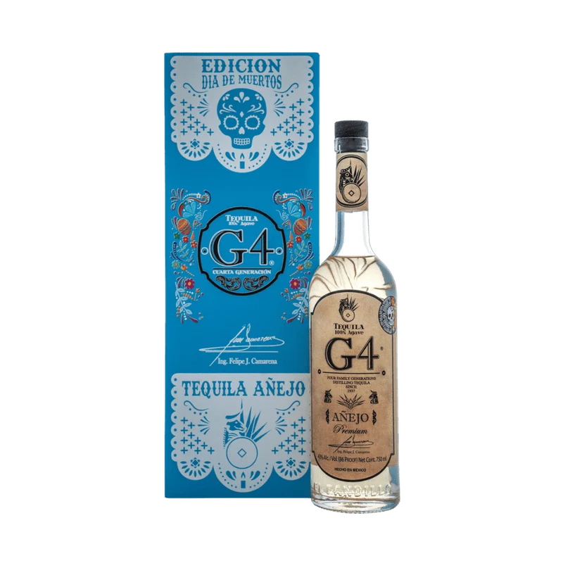 G4 Anejo de Madera Dia de Muertos Special Edition Light Blue 750ml