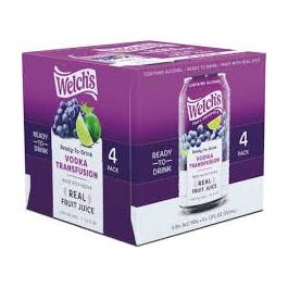 Welch's Craft Cocktails Vodka Transfusion 355ml/4 pack